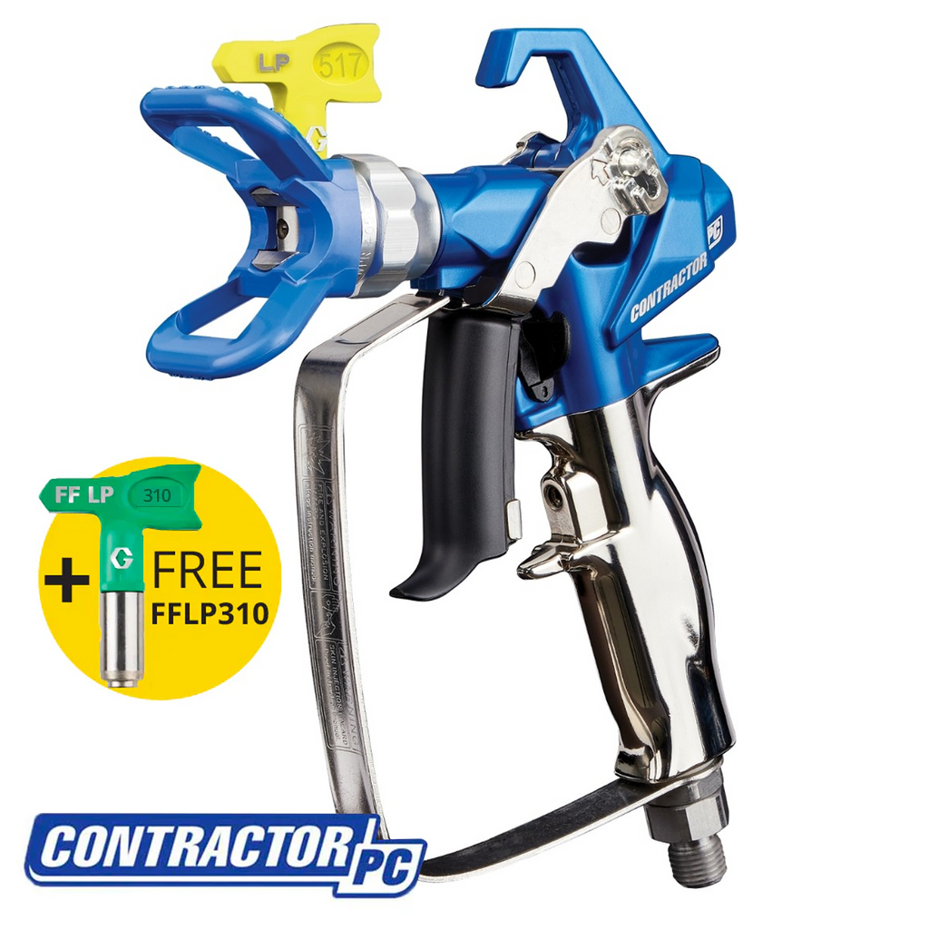 Graco NEW Contractor PC Spray Gun RAC X LP 517 & FREE FFLP310 SwitchTip