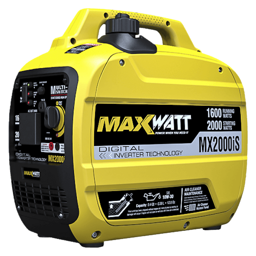 MaxWatt 2000W Pure Sine Wave Digital Inverter Generator