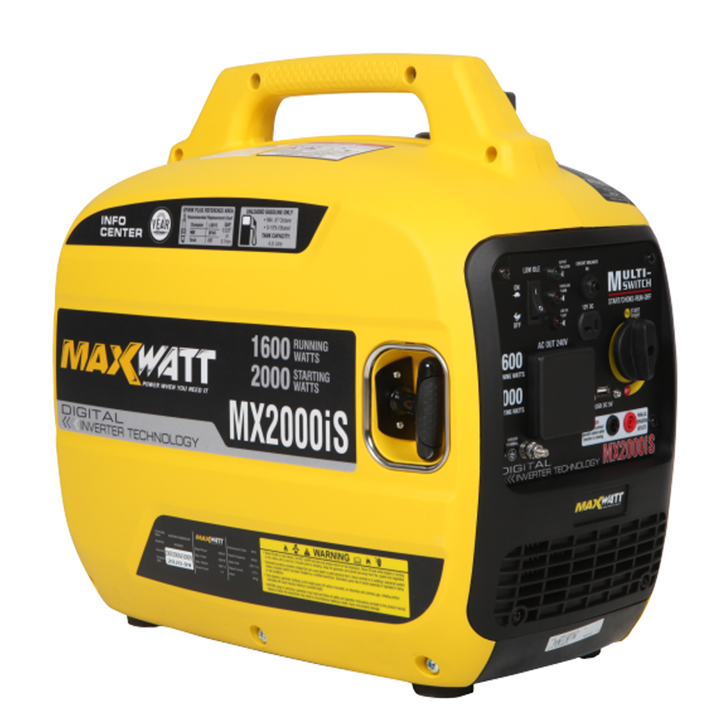 MaxWatt 2000W Pure Sine Wave Digital Inverter Generator