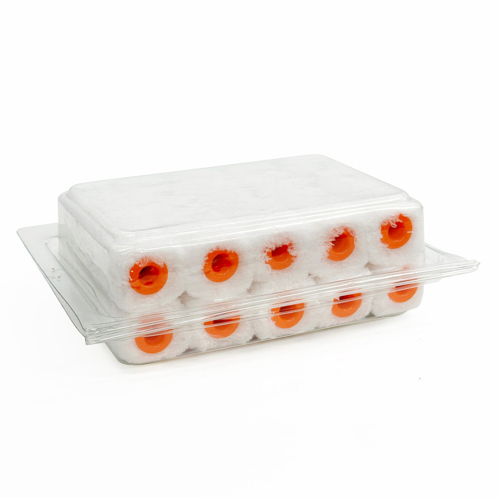 Mini-Microfibre 100mm Rollers 10mm Nap - 10-pack - Best Price in Australia - Special