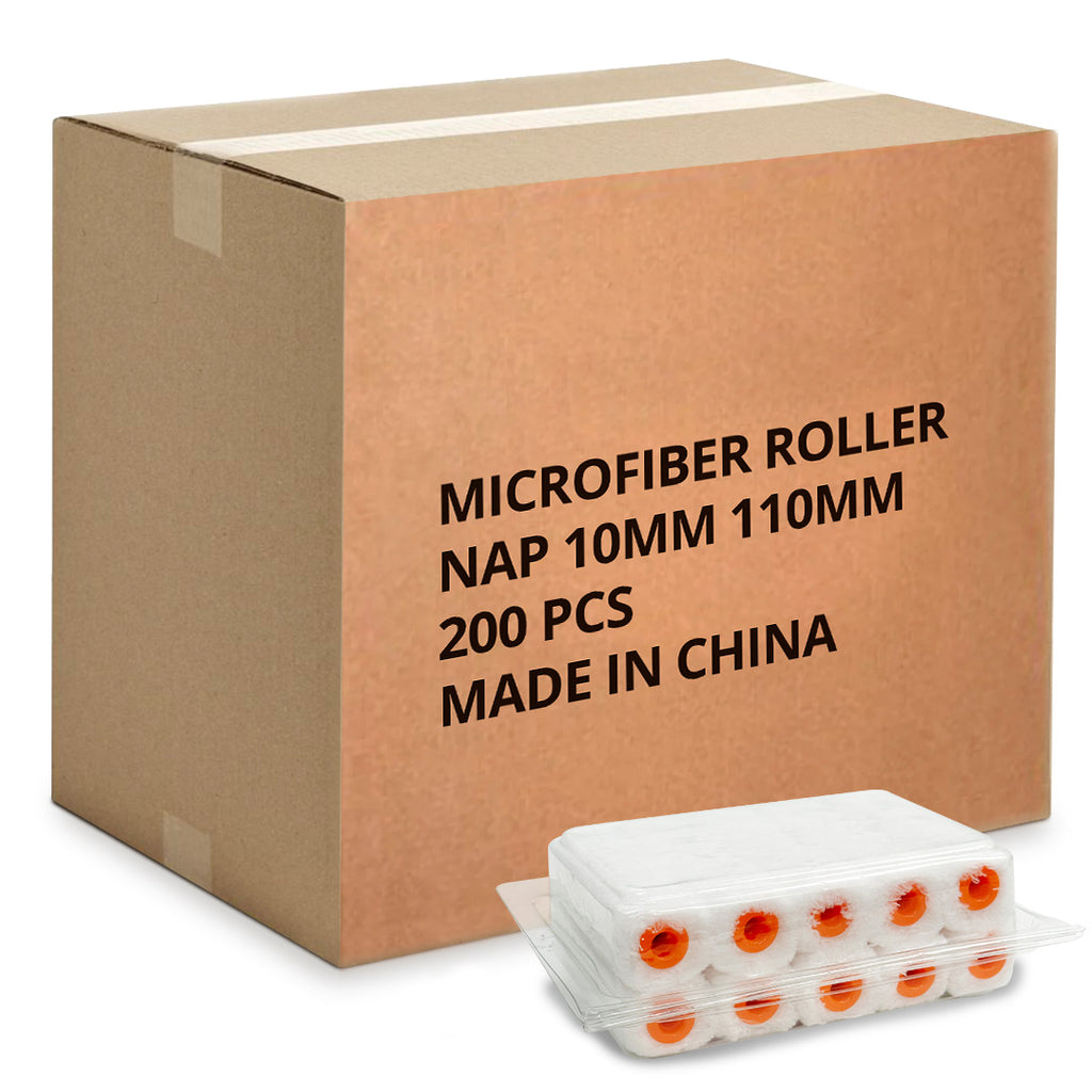 Mini-Microfibre 100mm Rollers 10mm Nap - 10-pack - Best Price in Australia