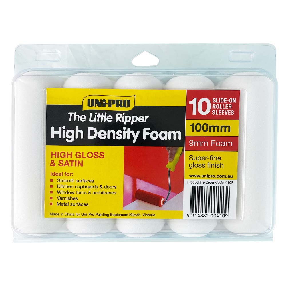 Uni-Pro High (liitle ripper) Density Foam Roller Covers 10 Pack 100mm