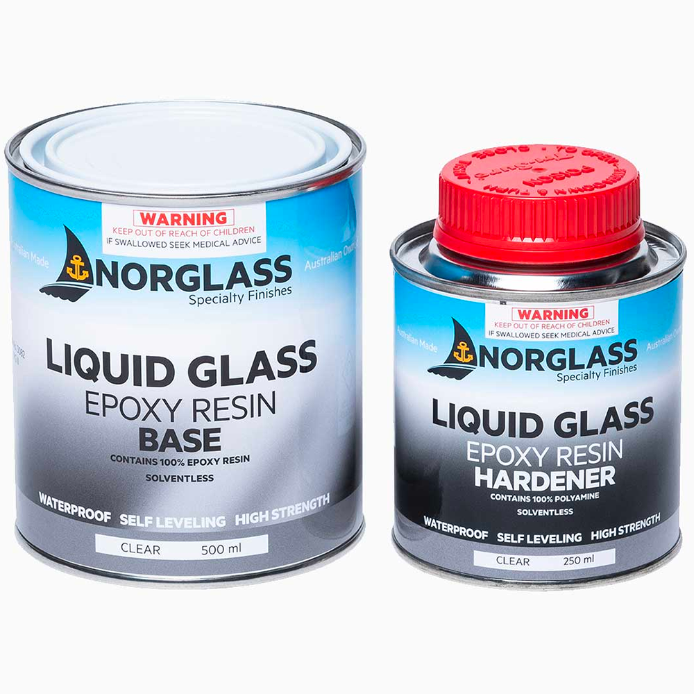 Clear store glass resin