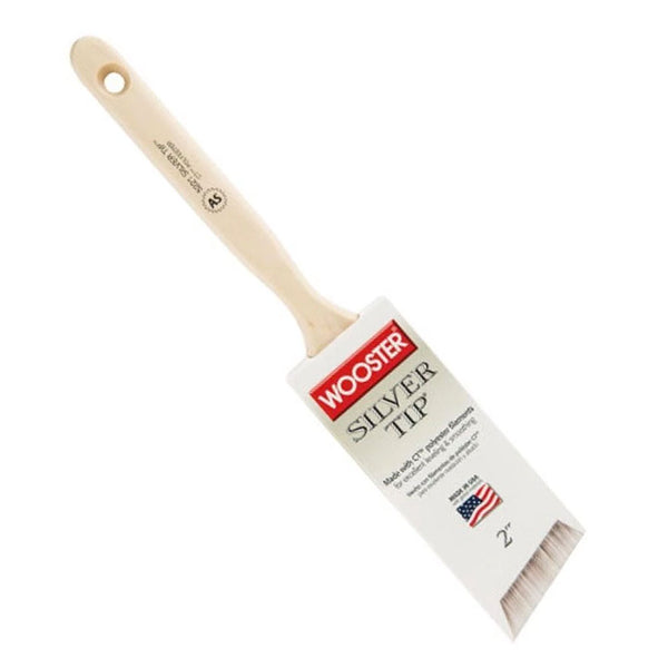 Wooster Brush 5221 3 Inch Silver Tip Angle Sash Paintbrush - 2 Pack