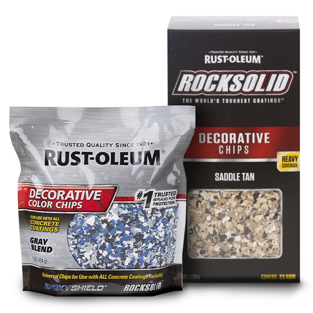 Rustoleum hot sale decorative chips