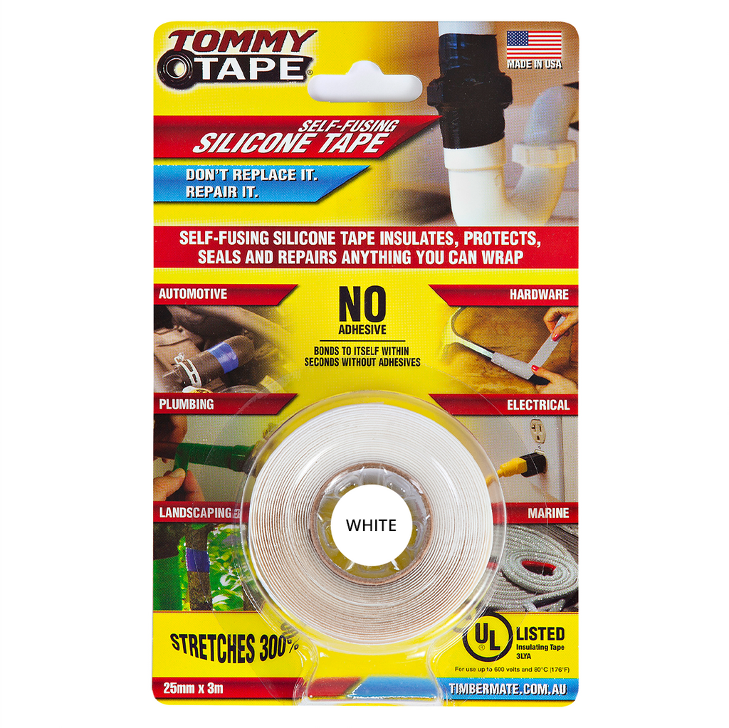 Weatherproof an extension cord - Tommy Tape Self-Fusing Silicone